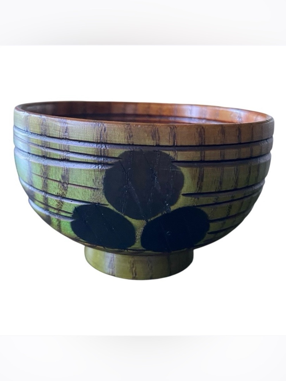 Rice Miso Soup Bowl Wooden Handmade Yamanaka Lacquerware Shikki Japanese Japan
